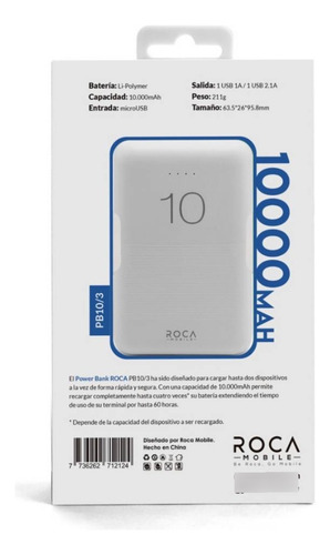 Cargador Para iPhone Inalámbrico Power Bank 10.000 Mah