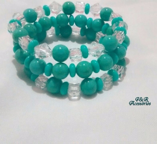 Pulseira Feminino.cor Verde Mar