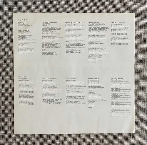 Asia Alpha Vinil Importado