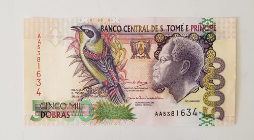 S. Tomé E Príncipe - Billete 5000 Dobras - Unc