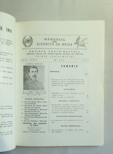Memorial Del Ejército De Chile: Teniente Coronel Tomas Yavar (Usado)