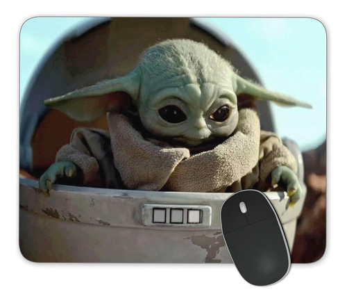 Alfombrilla De Mouse Baby Yoda, Alfombrilla De Mouse Rect...