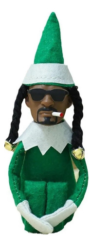 Muñeco Negro De Elfo Navideño Snoop On A Stoop, 3 Piezas