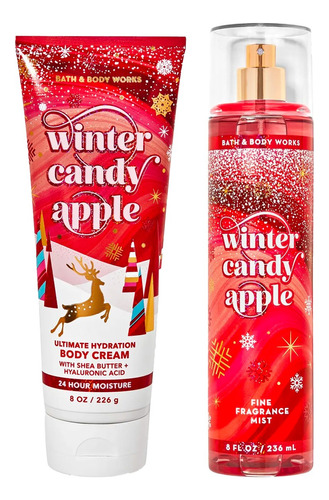 Winter Candy Apple Bath & Body Works Kit De Regalo Navideño2