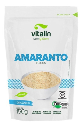 Flocos de Amaranto Orgânico Vitalin Pouch 150g