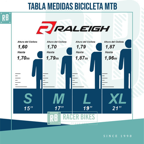 Imagen 3 de 10 de Bicicleta Raleigh Mojave 2.0 Rod 29 - Racer Bikes