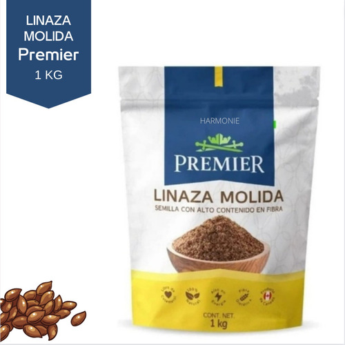 Premier® Linaza Molida 1kg Bolsa Zipper Super Food