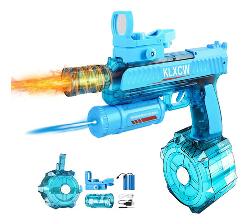 Pistola De Agua Eléctrica Automatica Luz Led Water Gun