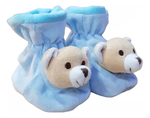 Pantuflas Bebé Escarpines Plush Zapatitos Bebé Oso Peluche