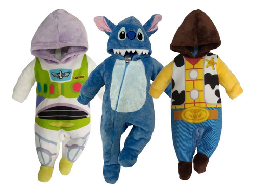 Kit 3 Mamelucos Disney Buzz, Woody, Stich A Precio De 2