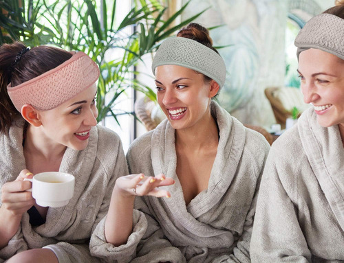 4 Cuidado Facial Banda Skincare Diadema Cabello Ajustable F