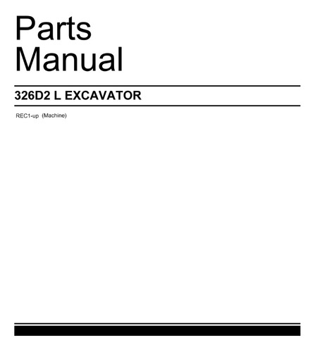 Manual De Partes De Maquina Cat 326d2l