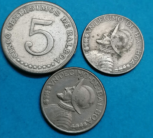 Panamá Monedas Diferentes Años