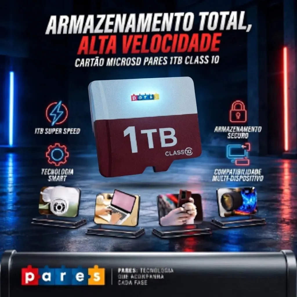 Cartão De Memória Para Câmeras Wi-fi 1tb Micro Sd Classe 10 Ultra 100mb/s Cartão Sd