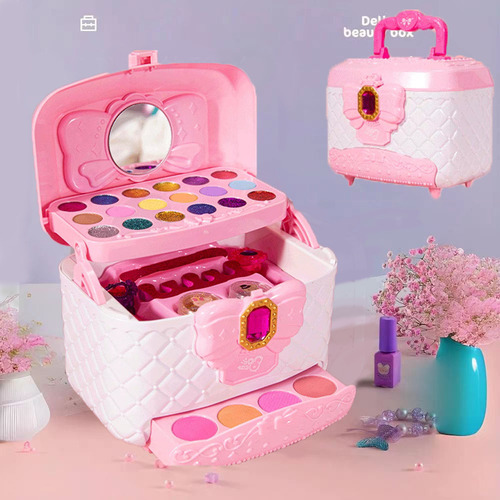 Set De Maquillaje Infantil Princesa Con Estuche Portátil