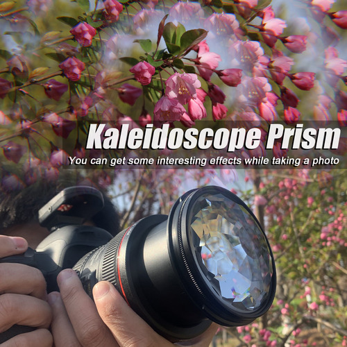 Accesorios de caleidoscopio variable para fotografía con prismas