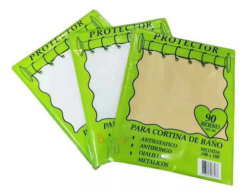 Protector Para Cortina De Baño Satín 90 Micrones Premium