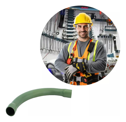 Codo Pvc Pesado 2 Vias 90° 1 Pulgada 25mm Verde 3522