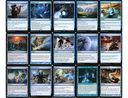 Baraja Del Comandante Del Mago - Azul Mono - Edh - 100