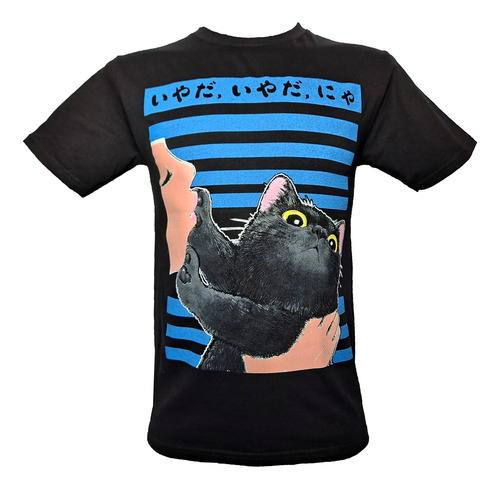 Playera Gato Negro Neko