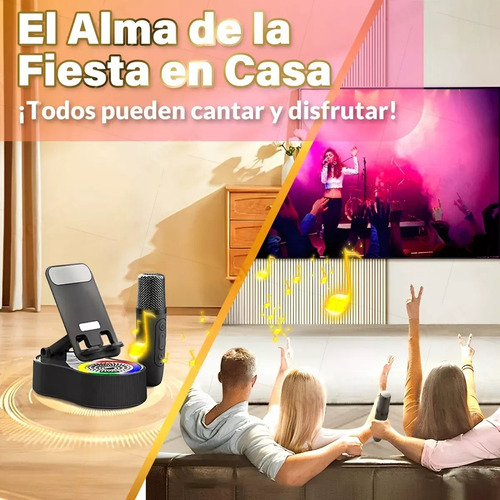 4 En 1 Bocina Bluetooth Soporte Para Celular Con Micrófono