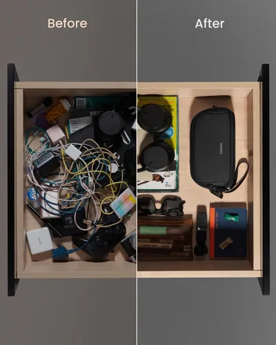 Estuche De Viaje Tomtoc, Organizador Electrónico, Resistente