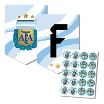 Comprar Banderín  Feliz Cumple  Argentina + Stickers Para Imprimir