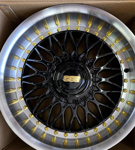 Rines 17 4 100/4 114 Estilo Bbs Black Progresivos Jetta Golf