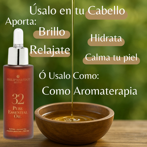 Aceite Esencial Herbal De 32 Hierbas Philip Martins 30 Ml