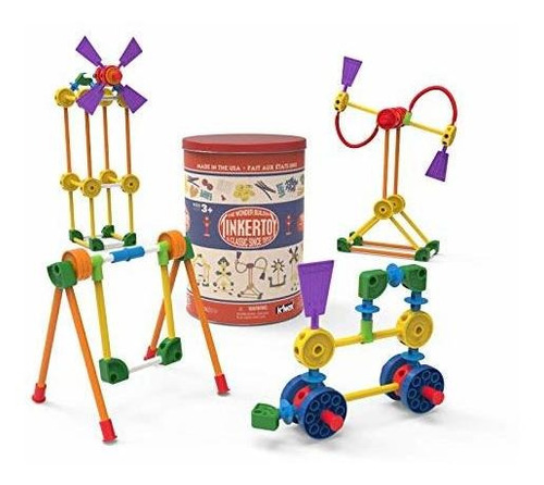 K'nex Tinkertoy - Lata De Construcción Clásica - 100 Piezas 