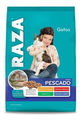 Alimento Gatos Adultos Raza Sabor Pescado X15kg