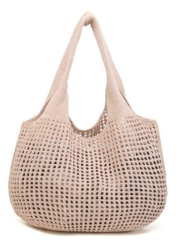 Bolso De Hombro Grande De Punto Para Mujer