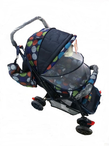 Coche Bebe Reversible Con Maleta Pañalera