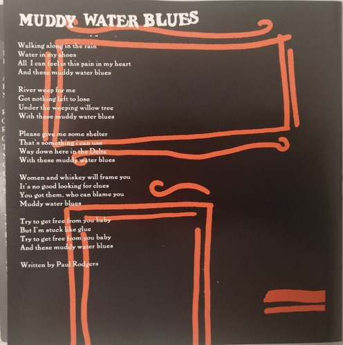 Paul Rodgers Muddy Waters Blues Cd (Usado)