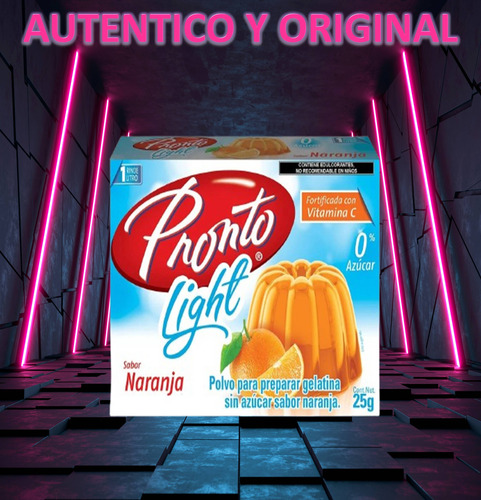 Pronto 3 Gelatinas De Agua Sabor Naranja Con 0% Azúcar Wow