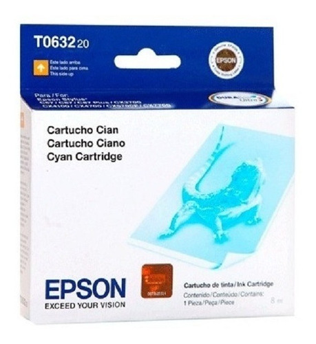 Cartucho Epson T063220 Azul Original