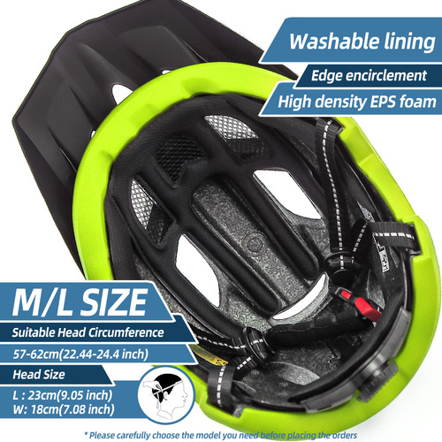Capacete De Bicicleta Com Óculos, Viseira, Luz Traseira Led,