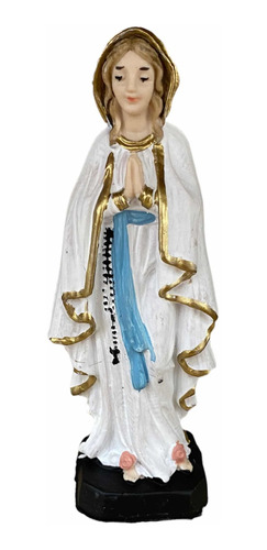Imagen Virgen Lourdes 12 Cm Pvc - Irrompible