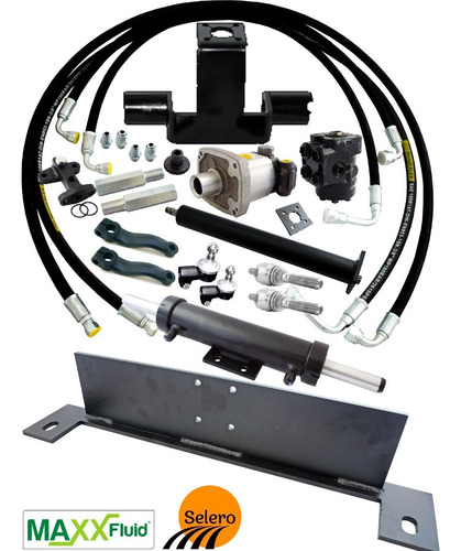 Imagem 1 de 6 de Kit De Direção Hidráulica Trator Valmet 65/68/85/88 Id