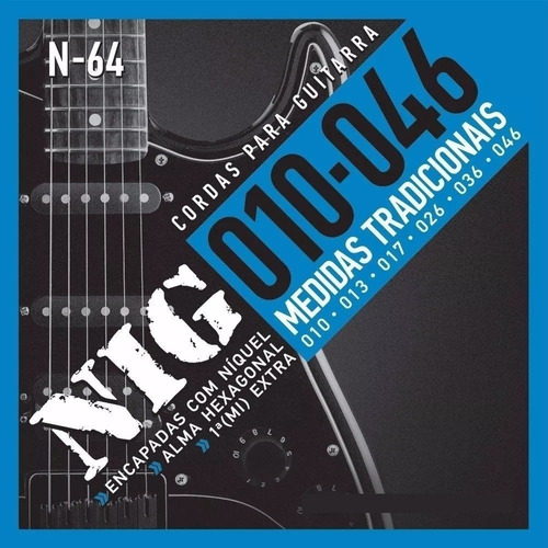 Encordoamento Nig Guitarra 0.010 N-64