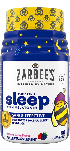 Zarbees Sleep Children´s 80 Gomitas Sabor Berry  Importado