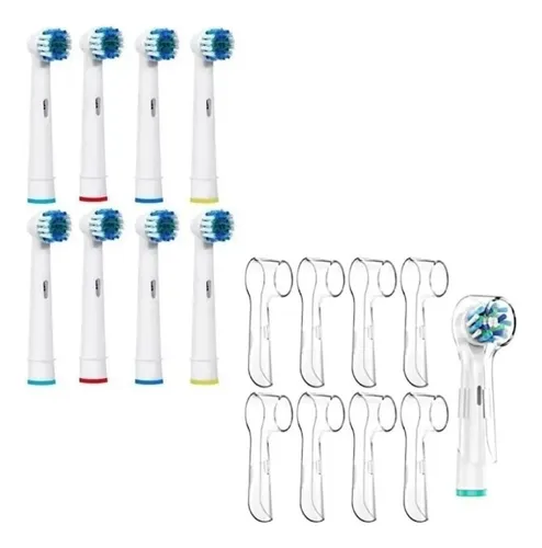 comprar Pack 8 Cabezales De Repuesto Cepillo Eléctrico + Protectores