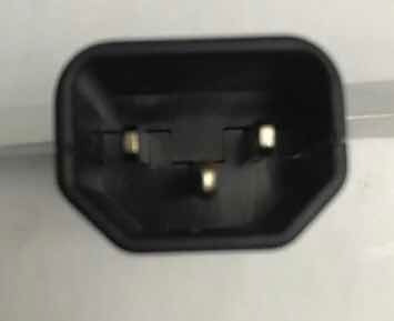 Conector Iec320 Nema C14 (macho) 110-220vac 10a. Nuevo (Usado)