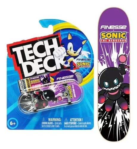 Patineta Tech Deck Mini Skateboard Fingerboard Para Dedos Dark Chaos Negro