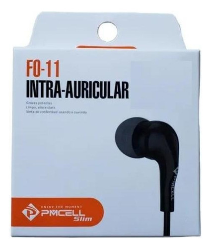 Kit 10 Fone Ouvido Intra-auricular Pmcell Slim Fo-11