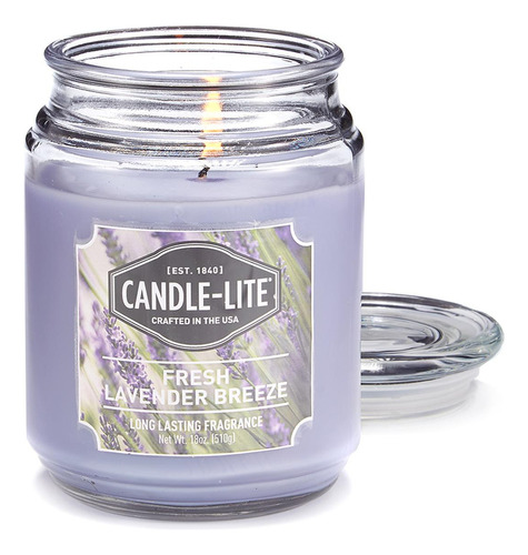 Vela 18 Oz Fresh Lavender Breeze Candle Lite (3297404)