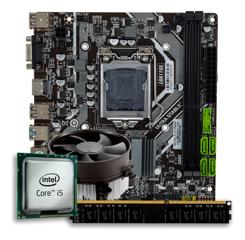 Kit Upgrade Gamer Intel Core I5 + Placa Mãe 1155 + 8gb Ram