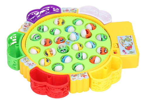 Juego De Pesca, Juego De Pesca Giratorio Con 24 Peces Y 5 Ca