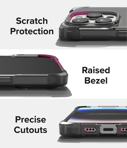 Imagen 4 de 6 de Funda Ringke Fusion Bumper Para iPhone 14 Pro 6.1 Reforzada