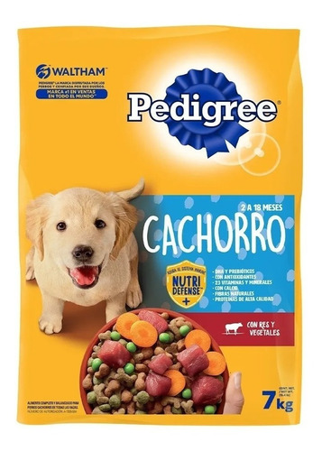 Alimento Para Perro Pedigree Cachorros, 7kg.